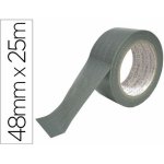 Q-Connect Lepicí páska extra silná s tkaninou, 48 mm x 25 m, stříbrná – Sleviste.cz