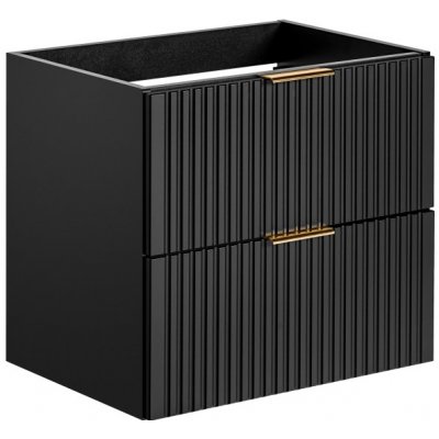 COMAD Závěsná skříňka pod umyvadlo - ADEL 82-60 black, šířka 60 cm, matná černá – Zboží Mobilmania