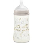 Suavinex Gold kojenecká láhev fyziologická savička Gold Cream 270ml – Zboží Dáma