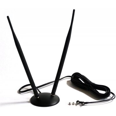 Poynting GSM/3G/LTE CRC9/TS9 dvojitá magnetická anténa, 7dB, kabel 4m GSACR4AZ – Zboží Mobilmania