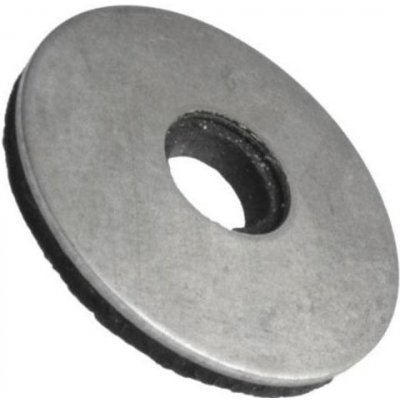 Podložka s těsnící černou epdm gumou, ocel, zinek bílý, 8x25 mm – HobbyKompas.cz