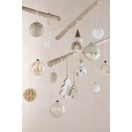 J-Line by Jolipa Béžová antik závěsná kovová ozdoba rolnička s jelenem Deer Ø 9*15cm – Hledejceny.cz