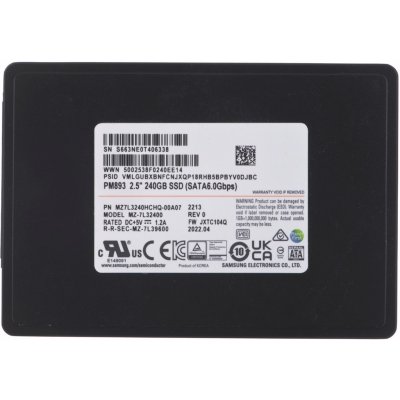 Samsung PM893 240GB, MZ7L3240HCHQ-00A07