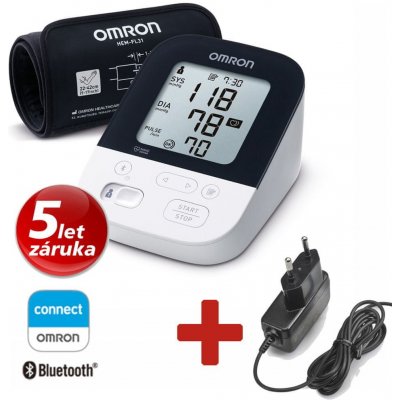 OMRON M4 Intelli IT bluetooth připojením +ZDROJ (SET), 4 roky záruka – Zboží Dáma