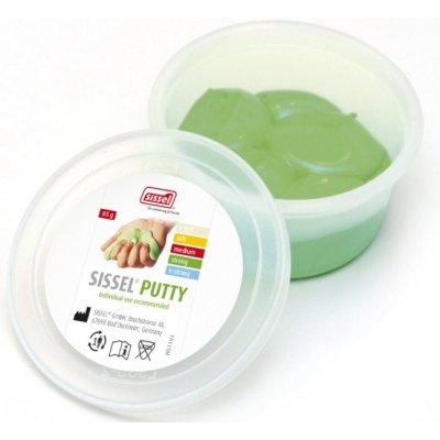 Sissel Hmota pro rehabilitaci rukou Putty silná zátěž zelená – Sleviste.cz