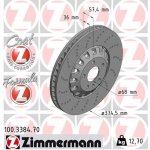 Brzdový kotouč ZIMMERMANN 100.3384.70