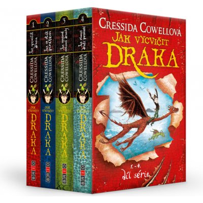 Jak vycvičit draka 1.-4. díl 4 knihy - Cressida Cowell