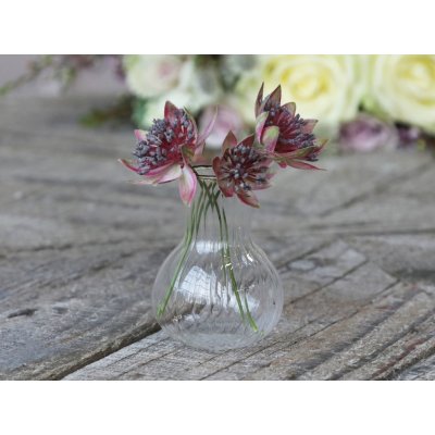 Skleněná dekorační vázička Latia - Ø 6*7cm - Chic Antique – Hledejceny.cz
