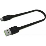 Green Cell KABGC01 Micro USB Flat, 25cm, černý – Zboží Mobilmania