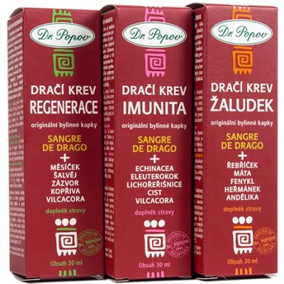Dr. Popov Dračí krev-Sangre de Drago Žaludek 30 ml – Hledejceny.cz