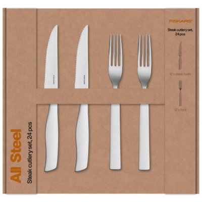 Fiskars Sada steakových příborů 24 ks 1071625 – Hledejceny.cz