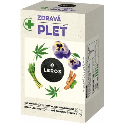 Leros Zdravá pleť konopí & violka 20 x 1,5 g – Sleviste.cz