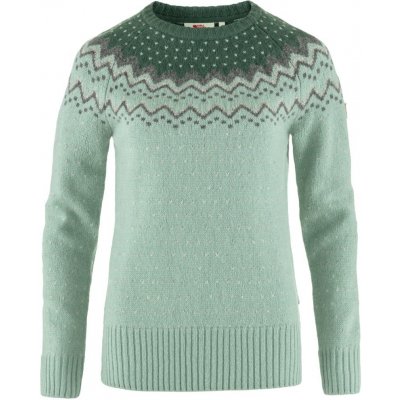 FJÄLLRÄVEN Övik Knit Sweater W Misty Green-Deep Patina – Zboží Mobilmania