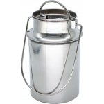 Konvice, bandaska na mléko 1,8l s víčkem, nerezová – Sleviste.cz