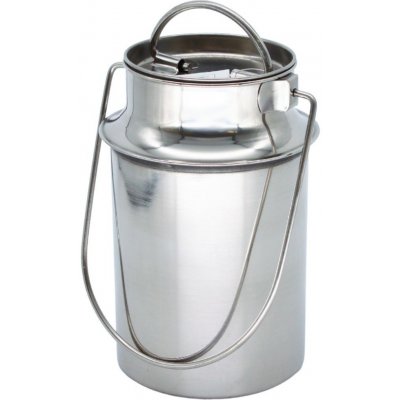 Konvice, bandaska na mléko 1,8l s víčkem, nerezová – Sleviste.cz