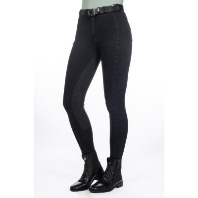 HKM Dámské rajtky Harbour Island Denim kneegrip Černá – Hledejceny.cz