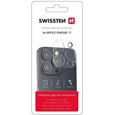 Swissten ochranné sklo na čočky fotoaparátu pro Apple iPhone 17 94500217 – Zbozi.Blesk.cz