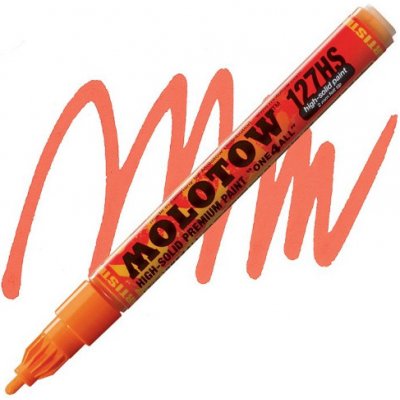 Molotow Acrylic marker One4All 127HS 2mm #085 DARE orange – Zbozi.Blesk.cz