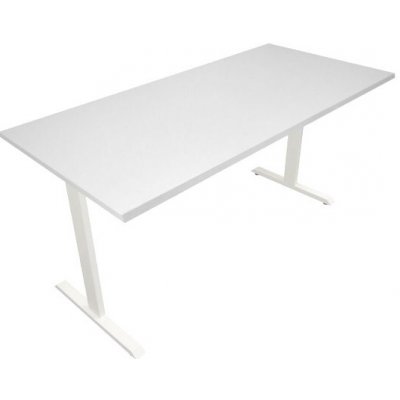 ZLKL Kancelářský stůl 140 x 70 cm bílá podnož / bílá deska P00056-10 – Sleviste.cz