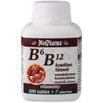 MedPharma B6 + B12 + kyselina listová 100 tablet – Hledejceny.cz