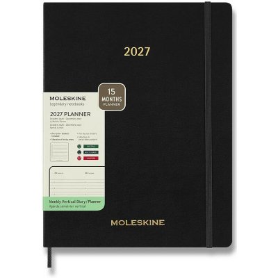 Moleskine Essential A4 týdenní 2027 černý – Hledejceny.cz