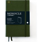 Monocle by Leuchtturm1917 Zápisník s organizérem B6+ olivový tečkovaný – Zboží Dáma