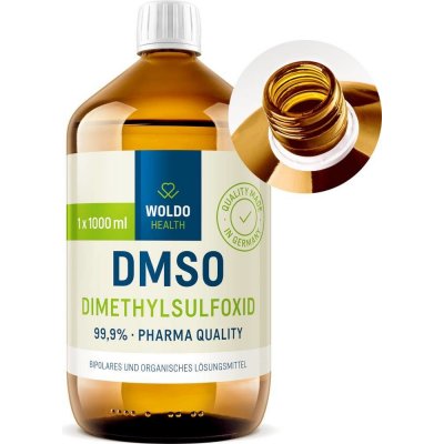 Woldohealt DMSO dimethylsulfoxid 99,9% 1000 ml + Hořčík 100 ml + Příručka