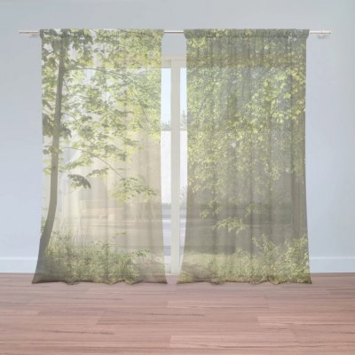 Sablio Záclony Lesní cesta: 2ks 150x250cm – Hledejceny.cz