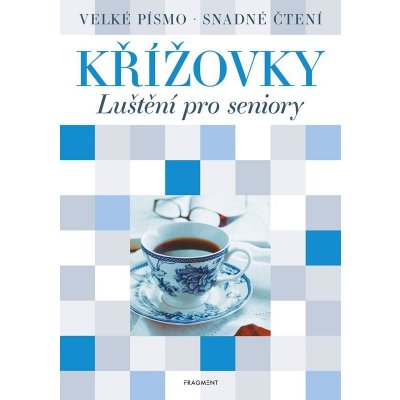 Křížovky – Luštění pro seniory modré - autorů kolektiv – Zboží Mobilmania