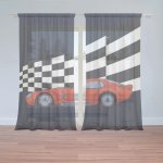 Záclony Závodní auto: 2 ks - 150x250 cm - Sablio – Hledejceny.cz