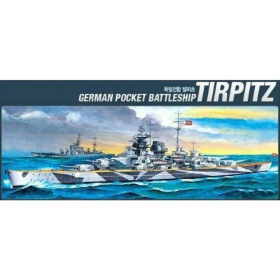 Academy Model Kit loď 14219 BATTLESHIP TIRPITZ STATIC 1:800 – Hledejceny.cz