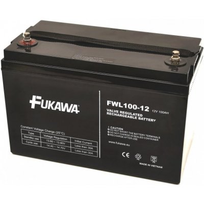 FUKAWA FWL100-12 12V 100Ah živ. 10let; 11512 – Zboží Mobilmania