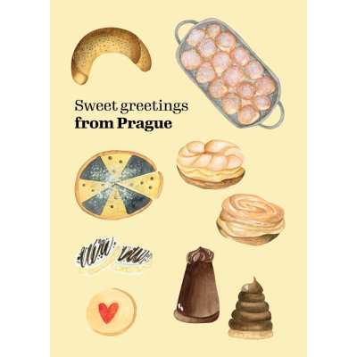 ePiPí Pohlednice - Sweet greetings from Prague – Zboží Mobilmania