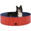 Bazény pro psy Nabytek XL Skládací bazén pro psy PVC červený 120 x 30 cm