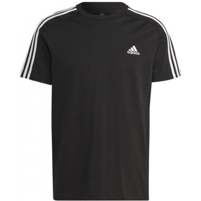 adidas T-Shirt Essentials Single Jersey 3-Stripes T-Shirt IC9334 Černá