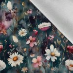 Takoy Látka softshell zimní akvarel kopretiny Diana – Hledejceny.cz