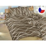 Dadka bavlna Vlny banánové na tmavě hnědém 40 x 40 cm – Zboží Mobilmania