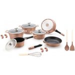 Royalty Sada nádobí s mramorovým povrchem 17 ks copper – Zboží Dáma