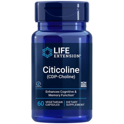 Life Extension Citicoline CDP-Choline 60 vegetariánská kapsle 250 mg – Hledejceny.cz