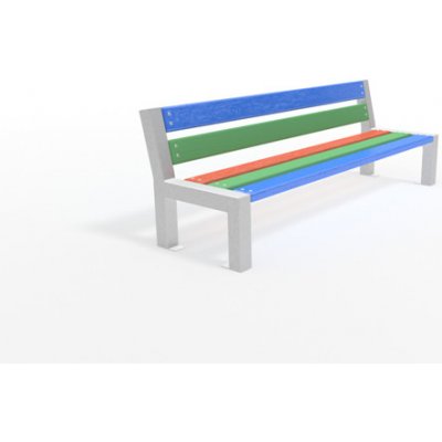 HTI Dětská lavička Zora DL1007 195 cm červená – Zboží Mobilmania