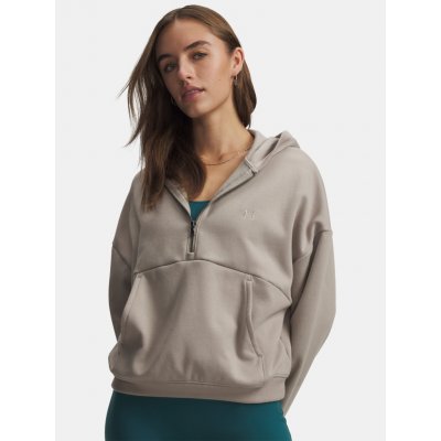Under Armour UA Icon Fleece HZ Hoodie Hnědá – Zboží Mobilmania