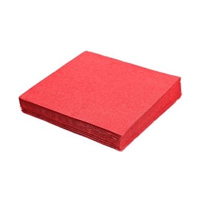 Sahm ubrousky 1V červené 100ks/bal 100002406 33x33cm – Zboží Dáma
