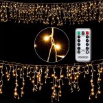 Goleto Vánoční LED déšť s dálkovým ovládáním 10 m | teplá bílá 400 LED – Zbozi.Blesk.cz