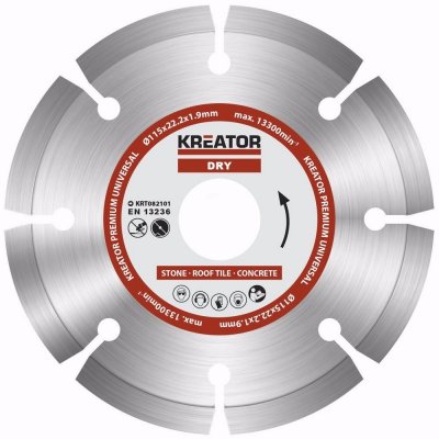 KREATOR KRT082101 Diamantový kotouč segmentový 115mm PREMIUM