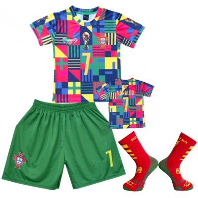 Numberoplus dětský fotbalový dres Komplet Ronaldo CR7 Colors – Zboží Mobilmania