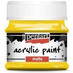 Pentart akrylová barva matná 50 ml sluneční žlutá – Sleviste.cz