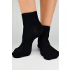 Dámské viskózové ponožky s hedvábím ST039 černá