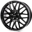 CMS C25 7x17 4x100 ET50 black polished rim