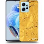 Pouzdro Picasee silikonové Xiaomi Redmi Note 12 4G - Gold černé – Sleviste.cz