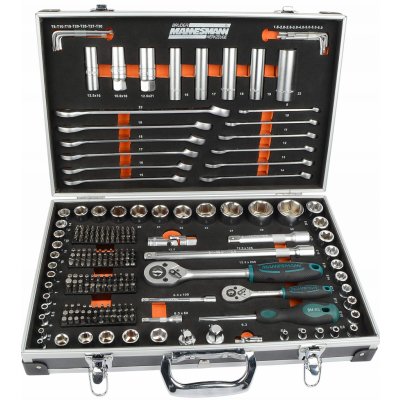 Brüder Mannesmann M98432 Sada nástrčných klíčů, 232 dílů – Zboží Mobilmania